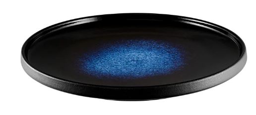 Maxwell & Williams Caviar Midnight - High Rim Plate 21cm