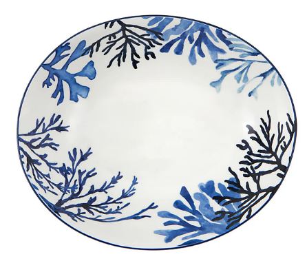 Maxwell & Williams - Blue Coral Oval Serving Bowl - 32x26x8cm