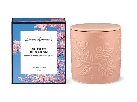 Love Anna X Botanika Fragrance Candle 290g Cherry Blossom Room Diffusers & Candles The Cooks Kitchen 