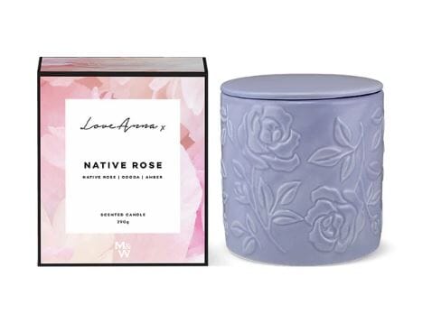 Love Anna X Botanika Fragrance Candle 290g Native Rose Room Diffusers & Candles The Cooks Kitchen 