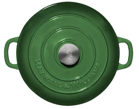 Maxwell & Williams Cast Iron Braisier 27cm/3.3l - English Racing Green