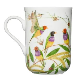 Maxwell & Williams Eloise Short Lyric Mug 330ml - Gouldian Finch