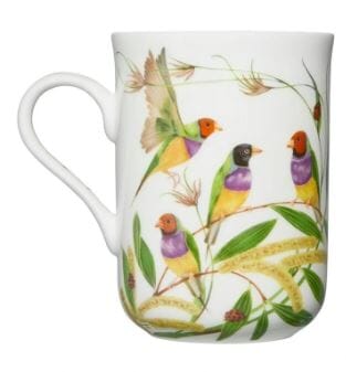 Maxwell & Williams Eloise Short Lyric Mug 330ml - Gouldian Finch Mugs - Cups & Saucers The Cooks Kitchen 