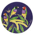 Maxwell & Williams Eloise Short Lyric Ceramic Round Coaster Gouldian (yellow Robin)