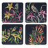 Maxwell & Williams Eloise Short Lyric Cork Back Coaster  - 10.5cm Set Of 4