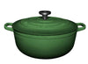 Maxwell & Williams Cast Iron Round Casserole 28cm/6.2l - English Racing Green