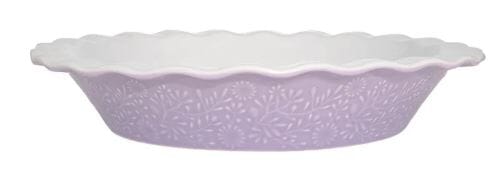 Maxwell & Williams Blooms Fluted Pie Dish 21.5x4cm Lilac Pies - Moulds & Terrines The Cooks Kitchen 