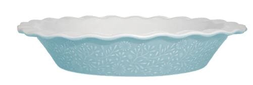 Maxwell & Williams Blooms Fluted Pie Dish 21.5x4cm Blue Pies - Moulds & Terrines The Cooks Kitchen 