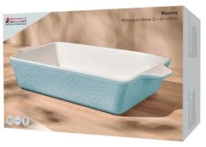 Maxwell & Williams Blooms Rectangular Baker 27x19x6.5cm Blue Baking Tins, Trays, Pans & Ramekins The Cooks Kitchen 