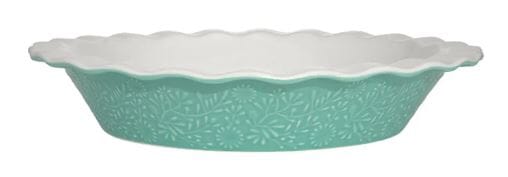 Maxwell & Williams Blooms Fluted Pie Dish 21.5x4cm Green Pies - Moulds & Terrines The Cooks Kitchen 
