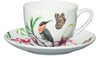 Maxwell & Williams Eloise Short Lyric Cup & Saucer 240ml - Spinebill Honeyeater