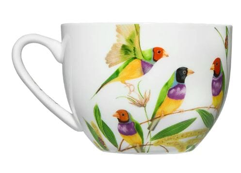 Maxwell & Williams Eloise Short Lyric Cup & Saucer - Gouldian Finch Mugs - Cups & Saucers The Cooks Kitchen 
