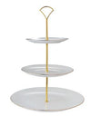 Maxwell & Williams White Gold 3 Tier Cake Stand