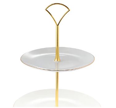 Maxwell & Williams White Gold 3 Tier Cake Stand