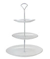 Maxwell & Williams White Platinum 3 Tier Cake Stand