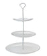 Maxwell & Williams White Platinum 3 Tier Cake Stand