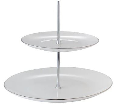 Maxwell & Williams White Platinum 3 Tier Cake Stand