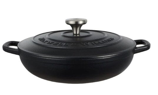 Maxwell & Williams Cast Iron - Brasier 27cm/3.3l - Black Enameled Cast Iron The Cooks Kitchen 