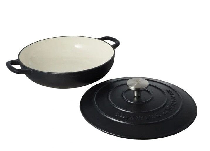 Maxwell & Williams Cast Iron - Brasier 27cm/3.3l - Black Enameled Cast Iron The Cooks Kitchen 