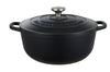 Maxwell & Williams Cast Iron Round Casserole 28cm/6.2l - Black
