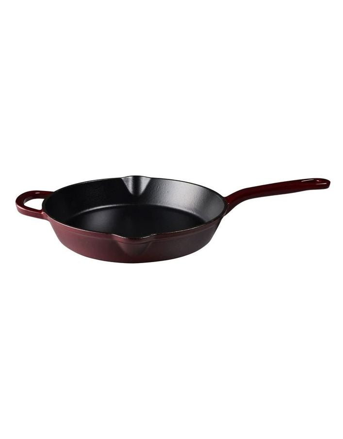 Maxwell & Williams Cast Iron Frypan 26cm Merlot Frypan - Chef Pan - Saute Pan The Cooks Kitchen 