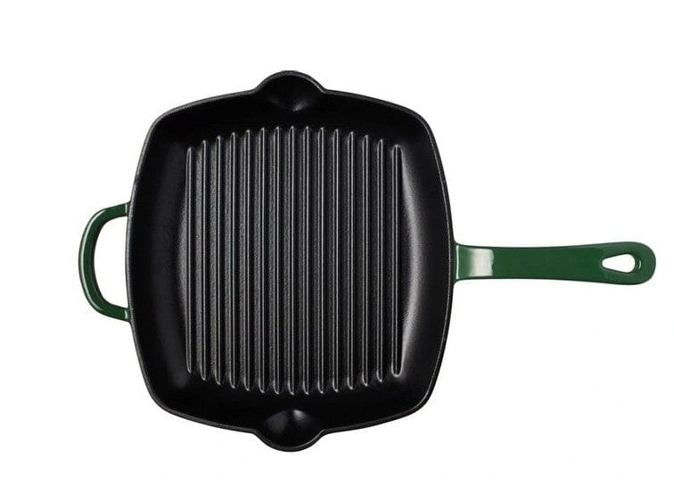 Maxwell & Williams Cast Iron Grill Pan 26cm - English Racing Green Cast Iron Grill Pans The Cooks Kitchen 