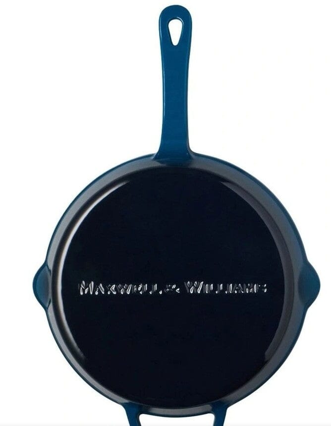 Maxwell & Williams Cast Iron Fry Pan 26cm - Midnight Blue Cast Iron Frypans & Skillets The Cooks Kitchen 