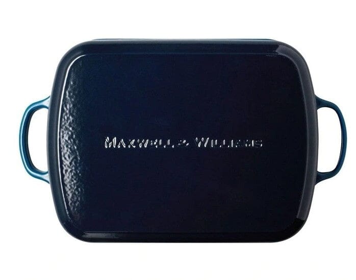Maxwell & Williams Cast Iron Roaster 34x26cm/5l - Midnight Blue Cast Iron Roasting The Cooks Kitchen 