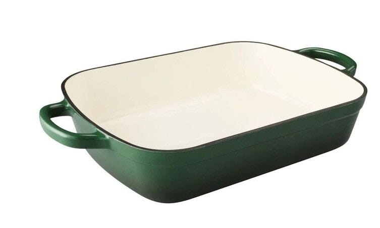 Maxwell & Williams Cast Iron Roaster 34x26cm/5l - English Racing Green Cast Iron Roasting The Cooks Kitchen 