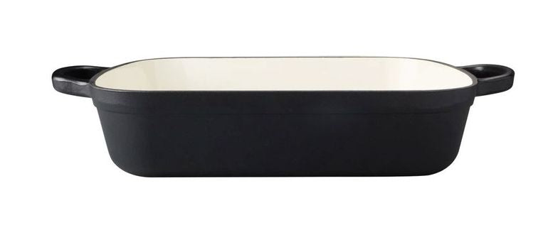 Maxwell & Williams Cast Iron Roaster 34x26cm 5l - Black Cast Iron The Cooks Kitchen 