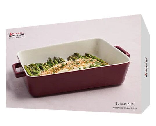 Maxwell & Williams Rectangle Baker 34x23x6.5cm - Bordeaux Baking Dishes The Cooks Kitchen 