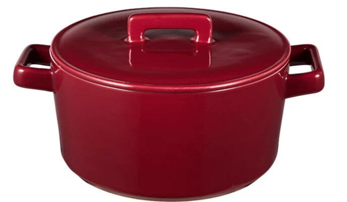 Maxwell & Williams Epicurious Round Casserole 17x8cm 1.3l - Bordeaux Casseroles The Cooks Kitchen 