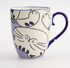 Tokyo Design Studio Mug Mountain Chubby Cat Mug Blue 380ml