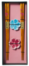 Tokyo Design Studio Fujisakura Chopsticks 4pc With Rest Gift Boxed