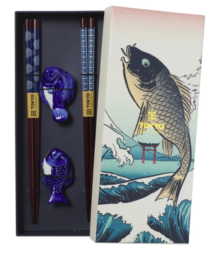 Tokyo Design Studio Blue Fish 4pc 
