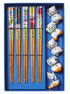 Tokyo Design Studio Lucky Cat Hanami Chopsticks 10pc With Rest Gift Boxed