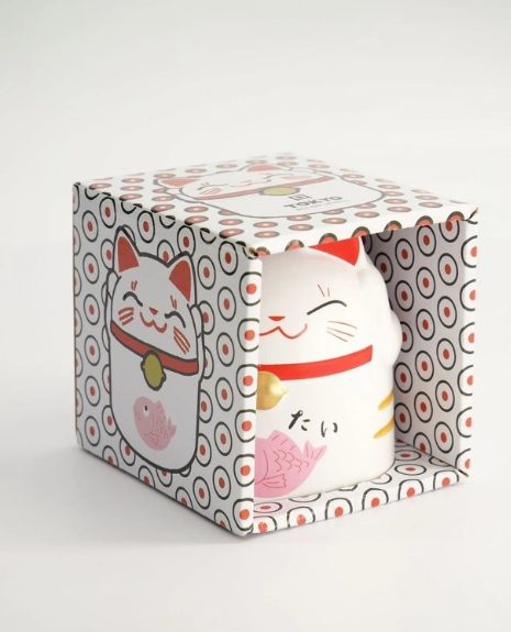 Tokyo Design Studio Mug Mountain Lucky Cat Mug Pink 380ml