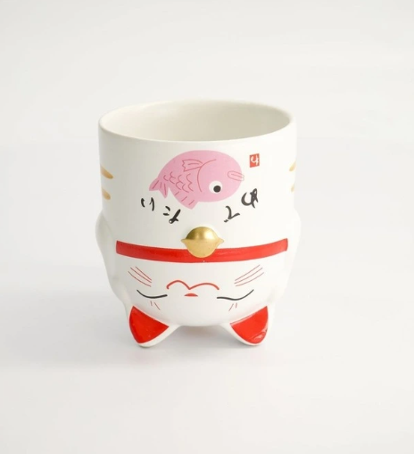 Tokyo Design Studio Mug Mountain Lucky Cat Mug Pink 380ml