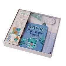 Jiggle & Giggle - Dinosaurs Muslin Blanket & Baby Milestone Photo Cards Children's Giftware The Cooks Kitchen 