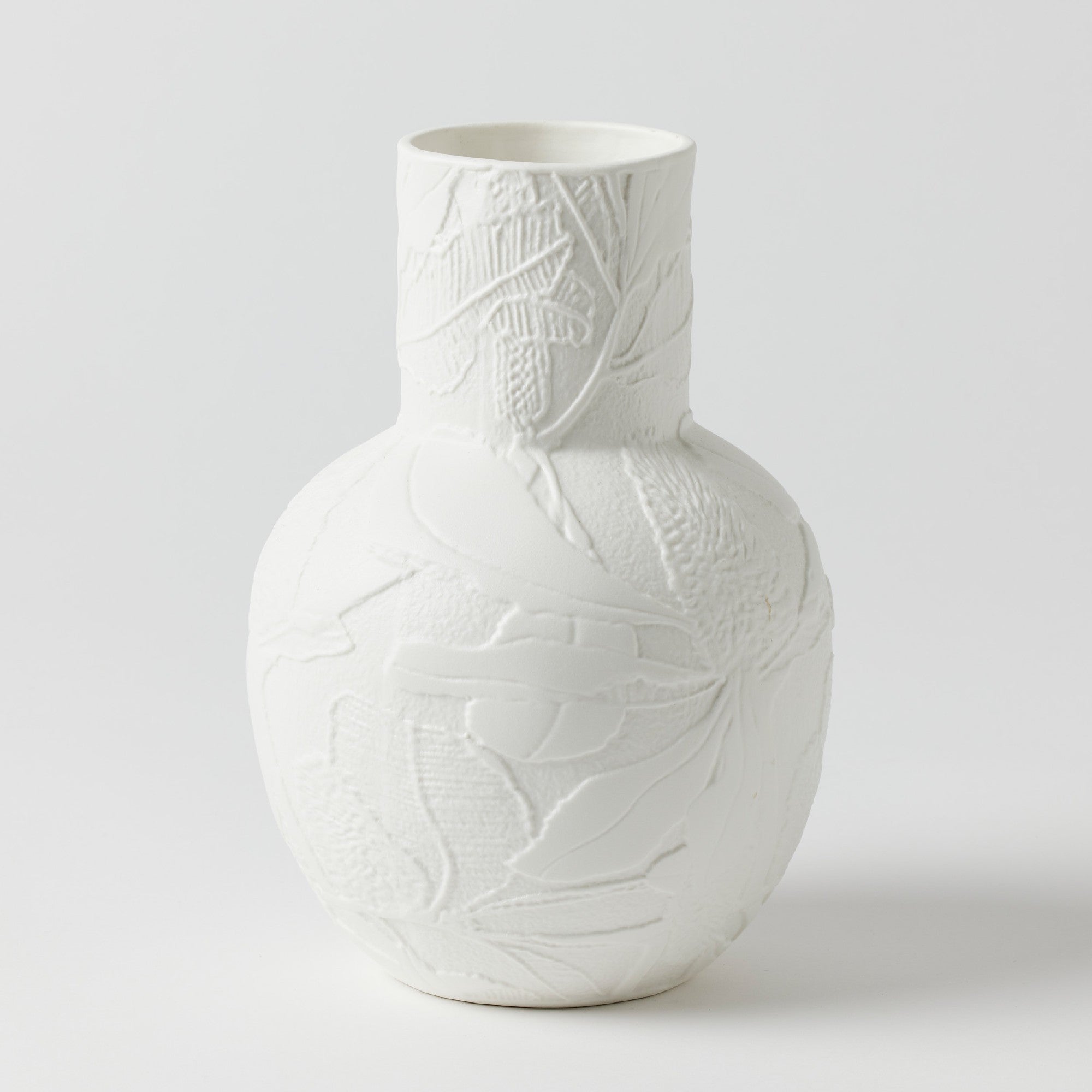 Pilbeam Banksia Round Vase Large – White