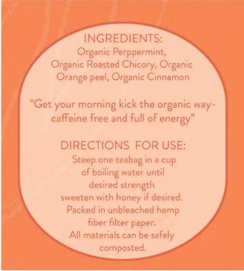 Morning Boost Koala Design - 20 Organic Tea Bags