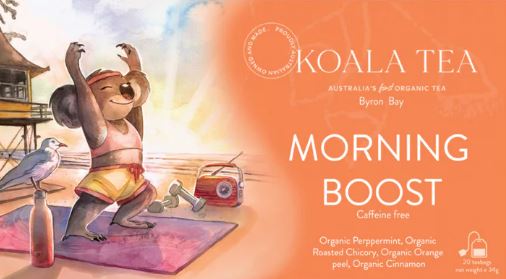 Morning Boost Koala Design - 20 Organic Tea Bags