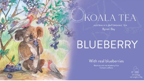 Blueberry Koala Design - 20 Organic Tea Bags