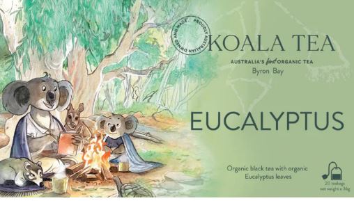 Eucalyptus Koala Design - 20 Organic Tea Bags