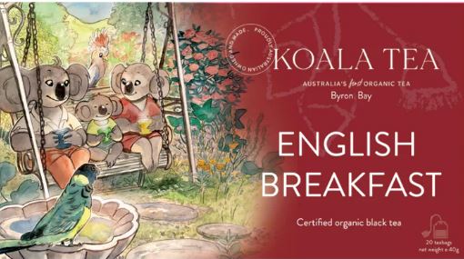 English Breakfast Koala Design - 20 Organic Tea Bags