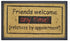Solemate Doormats Friends Welcome Anytime Rubber Edged Coir Doormat - 70x40cm