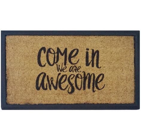 Solemate Doormats We Are Awesome Coir & Rubber Doormat - 70x40cm Doormats The Cooks Kitchen 