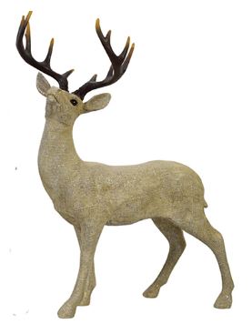 Rein Standing Deer - Champagne Approx 50cm