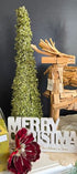Plastic Crystal Ice Green Cone Tree - Small