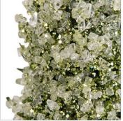 Plastic Ice Green Cone Tree - Large